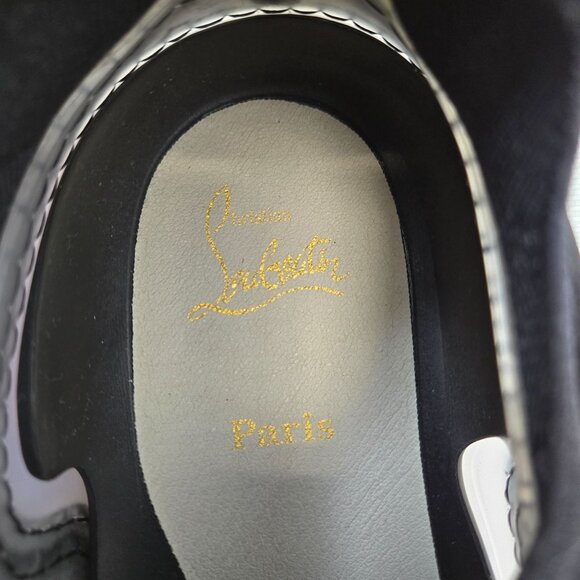 NWT/NIB Christian Louboutin Men's Arpoador Flat Black Sneakers Size 40/US Size 7 - Picture 4 of 14